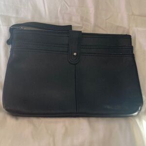 Vintage VKK Black Zippered Clutch